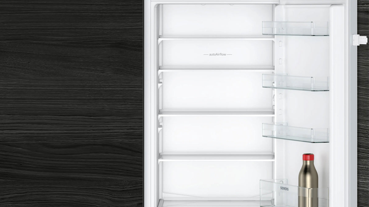Siemens iQ100 Built-in fridge-freezer with freezer at bottom 177.2 x 54.1 cm sliding hinge KI87VNSE0G