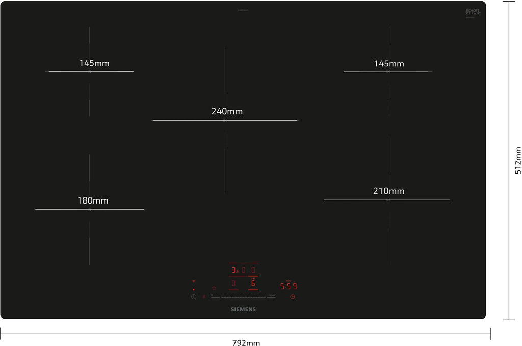 Siemens iQ100 Induction Hobs EH801HVB1E