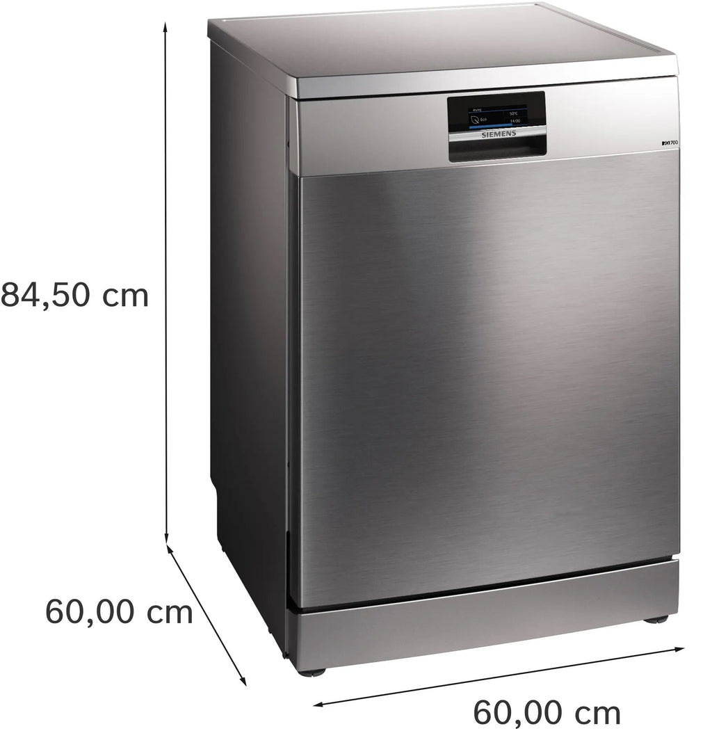 Siemens iQ700 Free-standing dishwasher 60 cm Brushed steel anti-fingerprint SN27TI02CE
