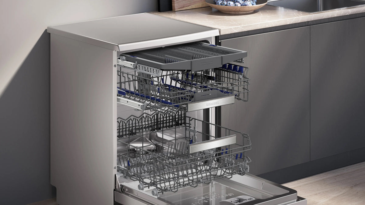 Siemens iQ700 Free-standing dishwasher 60 cm Brushed steel anti-fingerprint SN27TI02CE