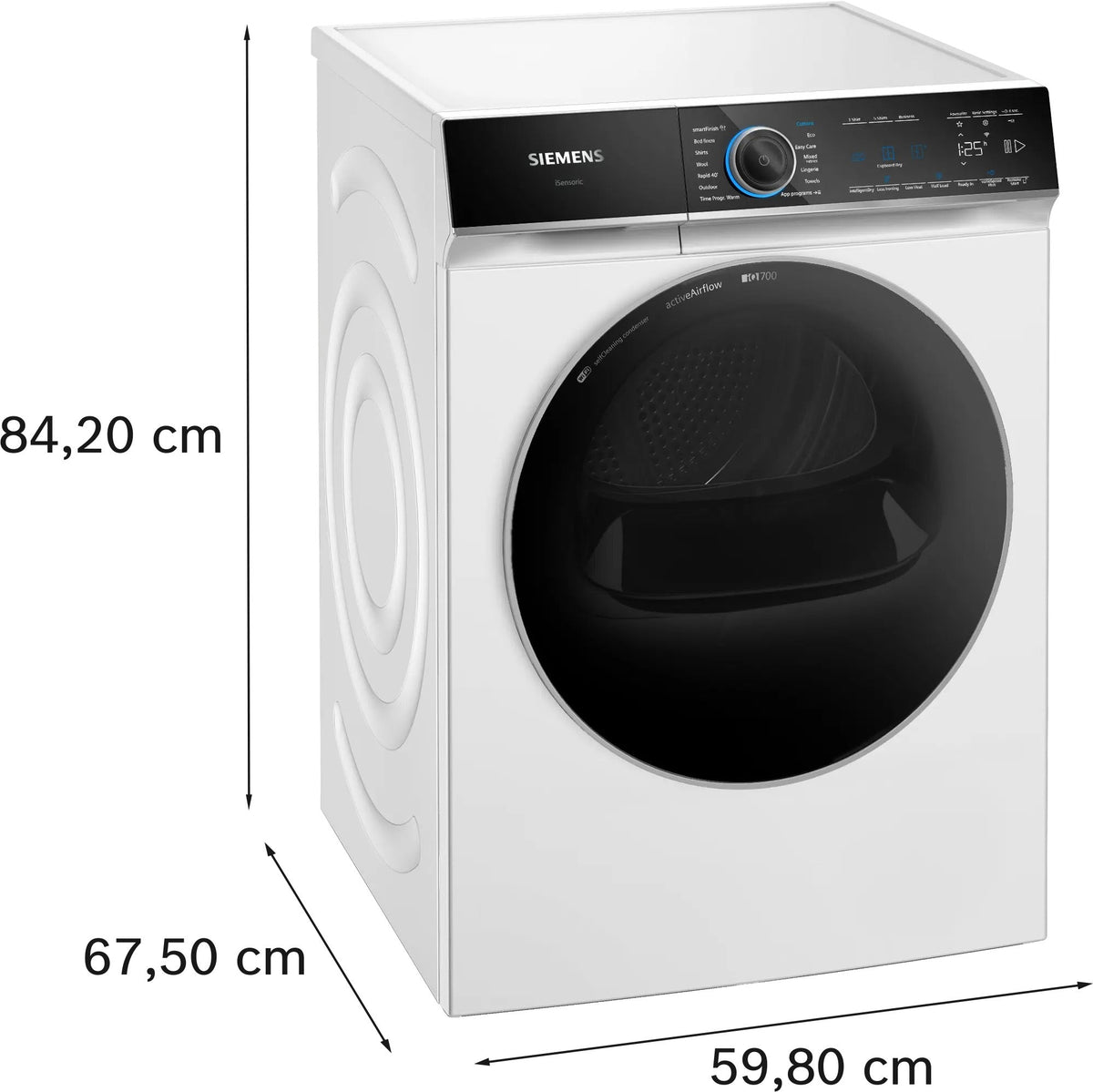 Siemens iQ700 Heat pump tumble dryer 9 kg WR47B2C9GB