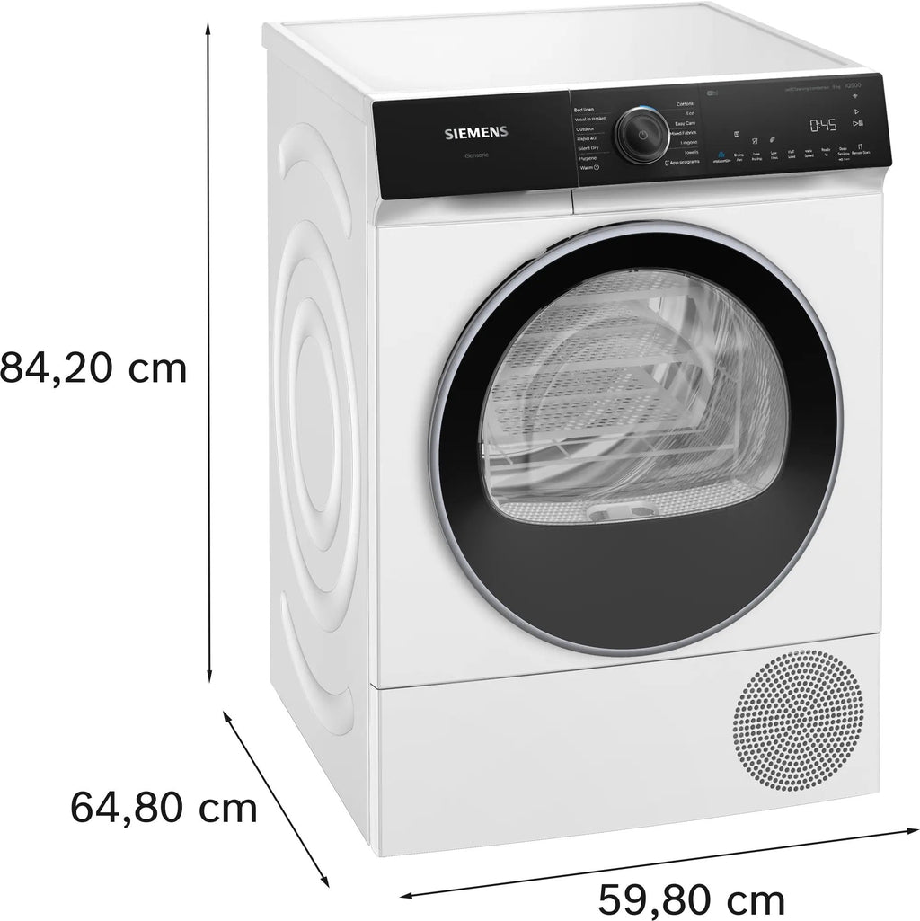Siemens iQ500 Heat pump tumble dryer 9 kg WQ46H2D9GB