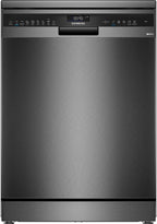 Siemens iQ500 Free-standing dishwasher 60 cm Brushed black steel anti-fingerprint SN25EC13CE