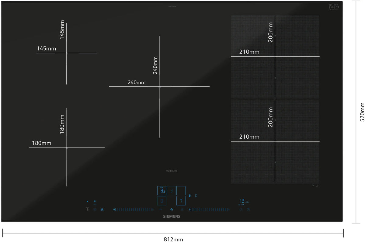 Siemens iQ700 flex Induction Hobs EX870NVV6E