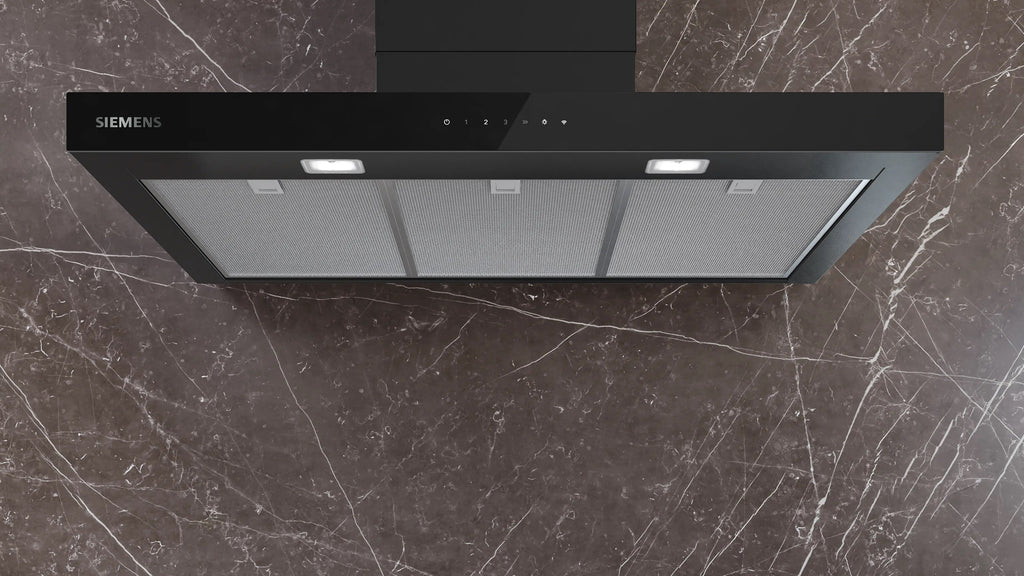 Siemens iQ500 Wall-mounted cooker hood 90 cm Matt black LC97BDN60B