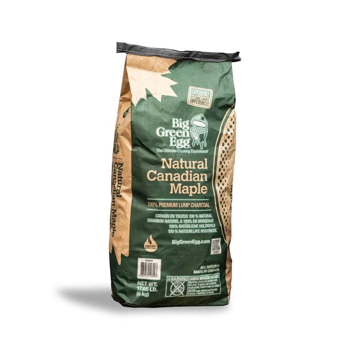 BIG GREEN EGG MAPLE LUMP CHARCOAL