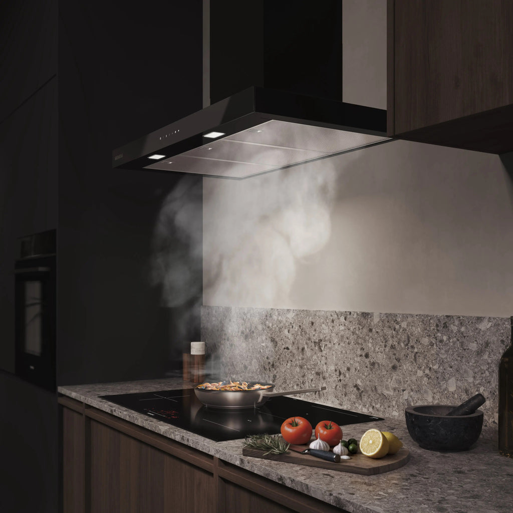 Siemens iQ500 Wall-mounted cooker hood 90 cm Matt black LC97BDN60B
