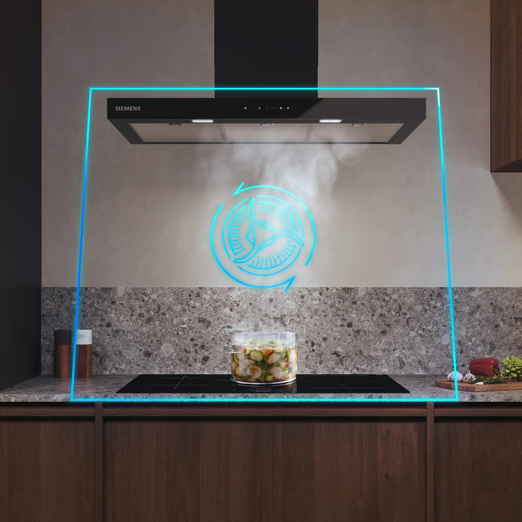 Siemens iQ500 Wall-mounted cooker hood 90 cm Matt black LC97BDN60B