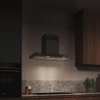 Siemens iQ500 Wall-mounted cooker hood 90 cm Matt black LC97BDN60B