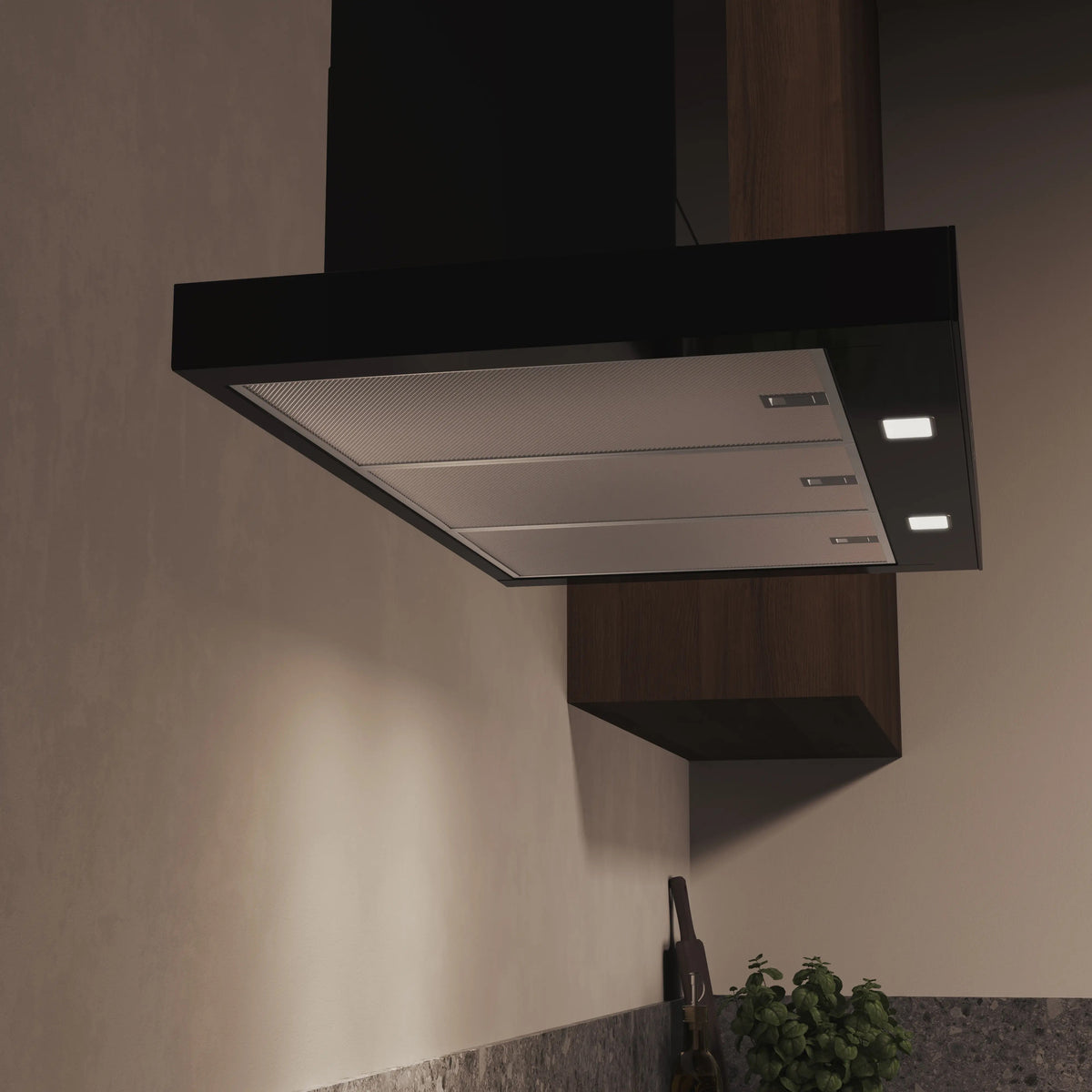 Siemens iQ500 Wall-mounted cooker hood 90 cm Matt black LC97BDN60B