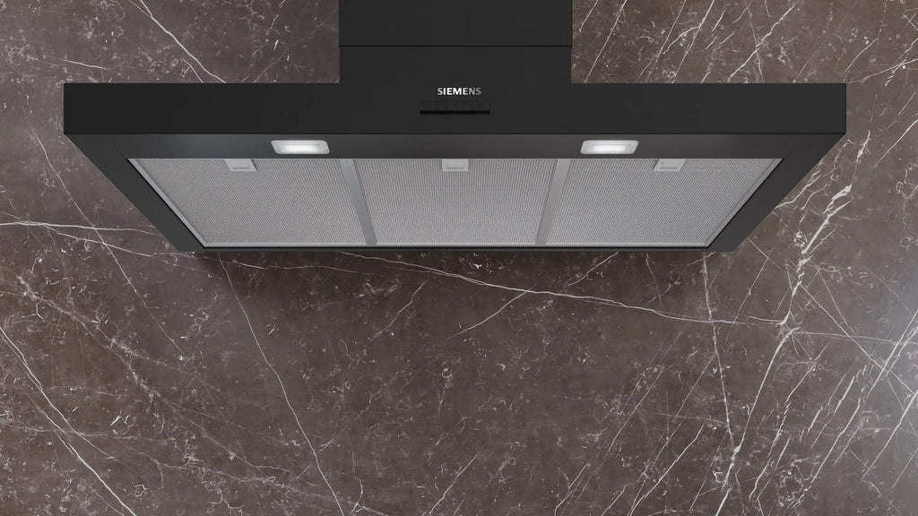 Siemens iQ300 Wall-mounted cooker hood 90 cm Matt black LC95BCC60B