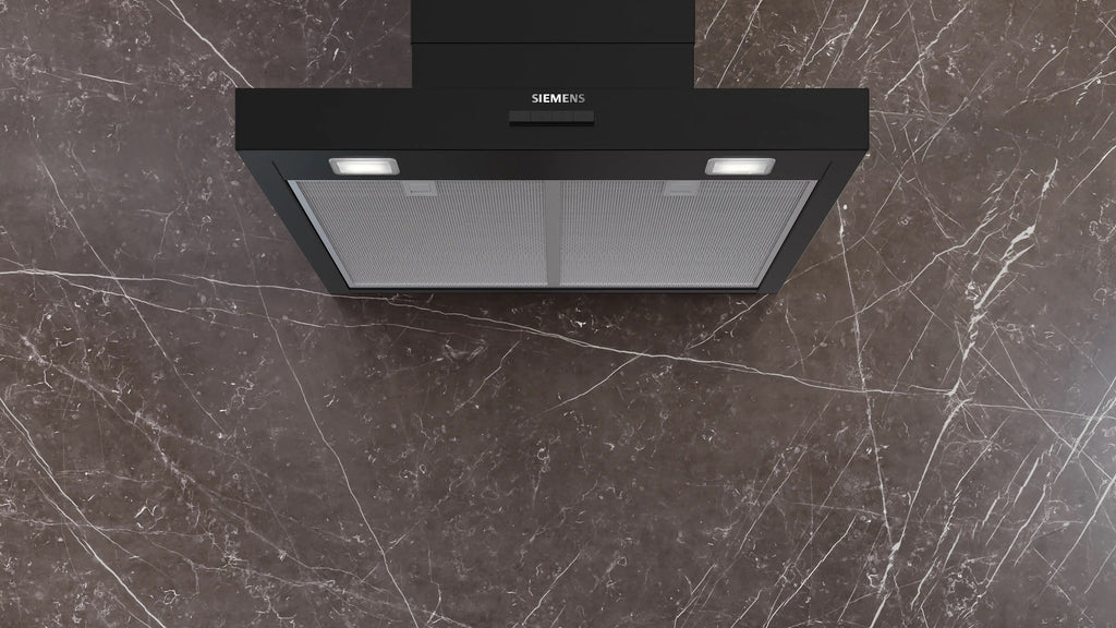 Siemens iQ300 Wall-mounted cooker hood 60 cm Matt black LC65BCC60B
