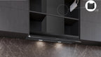 Siemens iQ700 Integrated Design Hood 90 cm clear glass black printed, Matt black LJ98BET60B