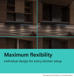 Siemens iQ700 Integrated Design Hood 60 cm clear glass black printed, Matt black LJ68BET60B