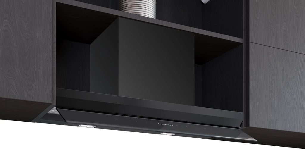 Siemens iQ700 Integrated Design Hood 80 cm clear glass black printed, Matt black LJ88BET60B