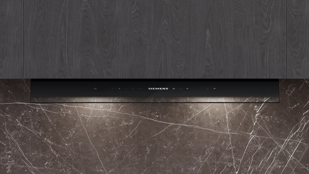 Siemens iQ700 Integrated Design Hood 80 cm clear glass black printed, Matt black LJ88BET60B