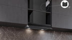 Siemens iQ700 Integrated Design Hood 60 cm clear glass black printed, Matt black LJ68BET60B