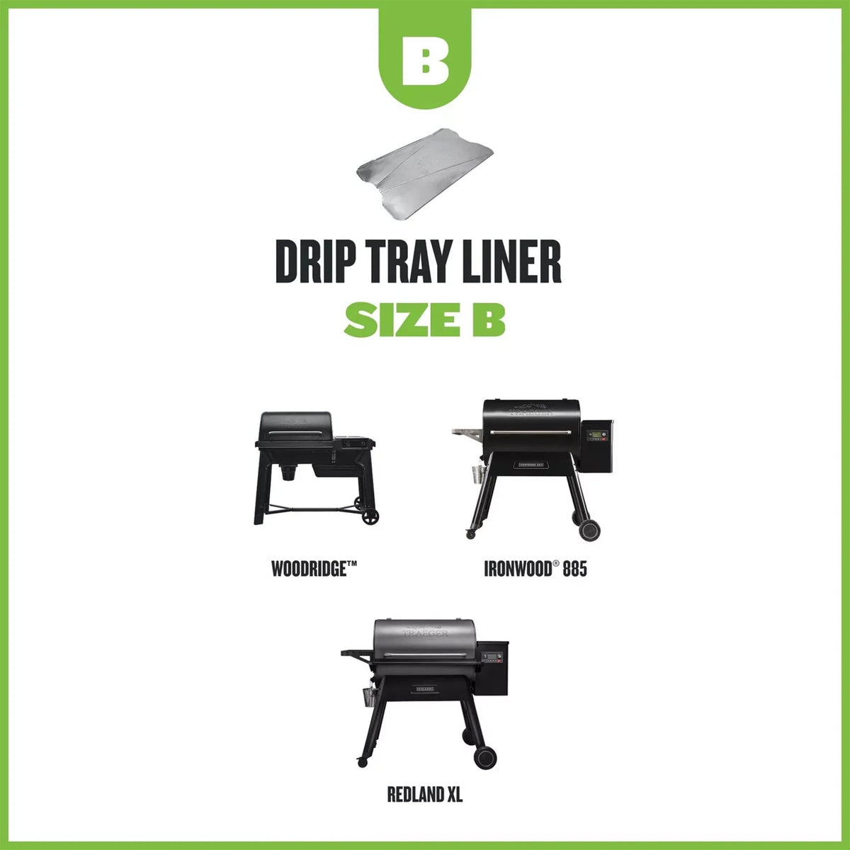 Traeger Drip Tray Liners (Size B) - 5 Pack