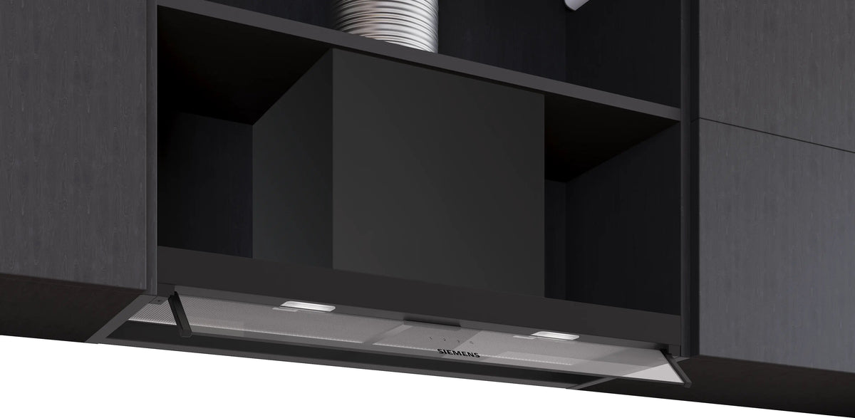 Siemens iQ300 Integrated Design Hood 80 cm clear glass, Matt black LJ85BCC60B