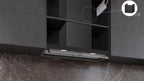 Siemens iQ300 Integrated Design Hood 80 cm clear glass, Matt black LJ85BCC60B