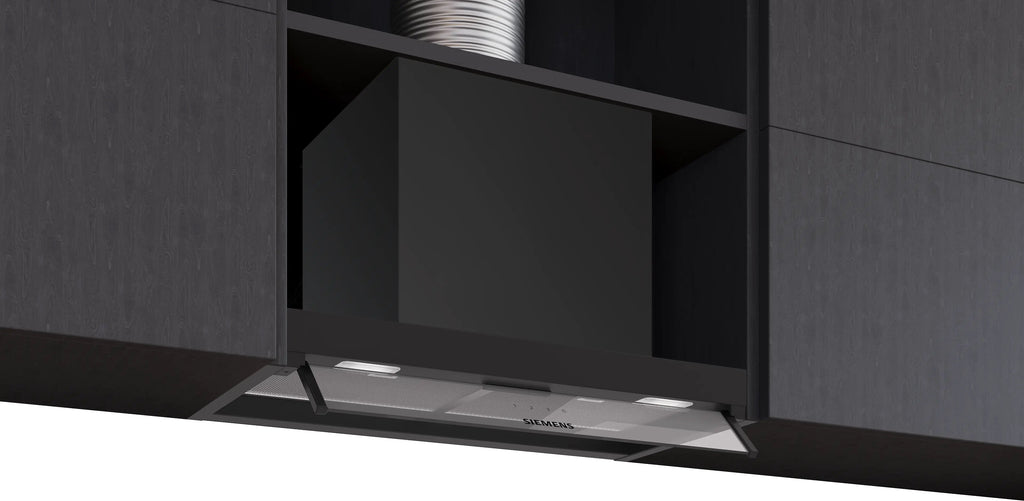 Siemens iQ300 Integrated Design Hood 60 cm clear glass, Matt black LJ65BCC60B