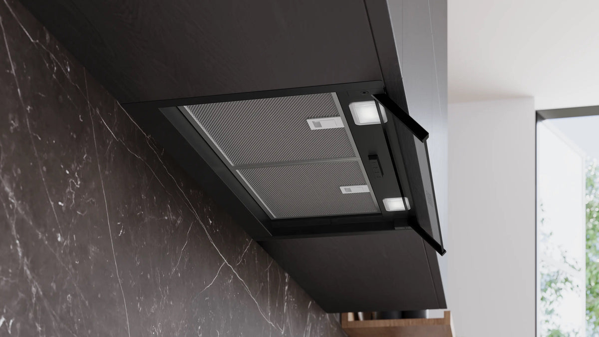 Siemens iQ300 Integrated Design Hood 60 cm clear glass, Matt black LJ65BCC60B