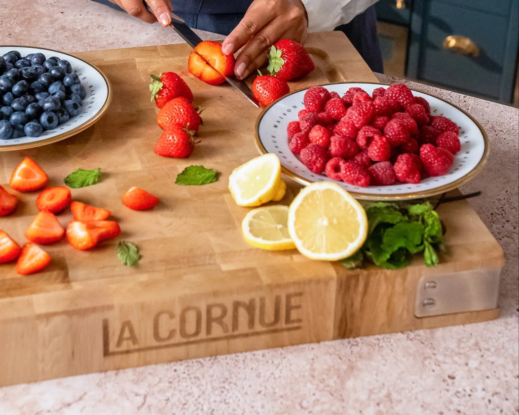 La Cornue Hornbeam End-Grain Wood Cutting Board