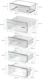 Siemens iQ300 Built-in fridge-freezer with freezer at bottom 193.5 x 55.8 cm flat hinge KI96NVFD0G