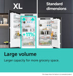 Siemens iQ300 Built-in fridge-freezer with freezer at bottom 193.5 x 55.8 cm flat hinge KI96NVFD0G