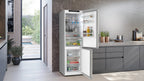 Siemens iQ300 Free-standing fridge-freezer with freezer at bottom 186 x 60 cm Brushed steel KG36NVICG
