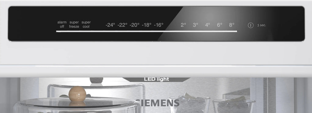 Siemens iQ300 Free-standing fridge-freezer with freezer at bottom 186 x 60 cm Brushed steel KG36NVICG