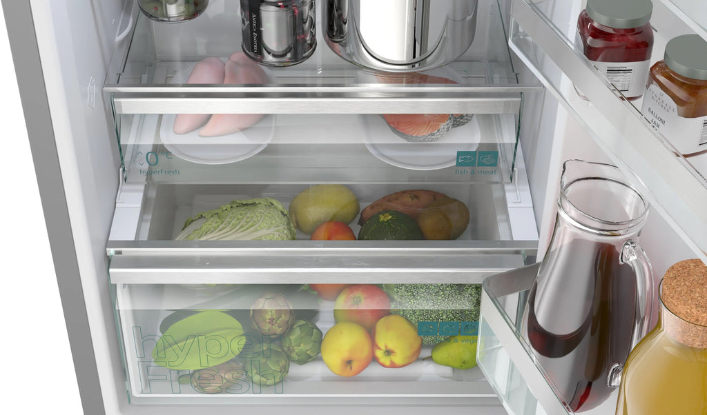 Siemens iQ300 Free-standing fridge-freezer with freezer at bottom 186 x 60 cm Brushed steel KG36NVICG