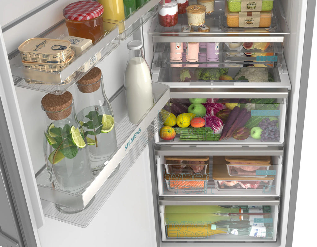 Siemens iQ300 Free-standing fridge 186.2 x 59.5 cm Inox KS36NVICGG