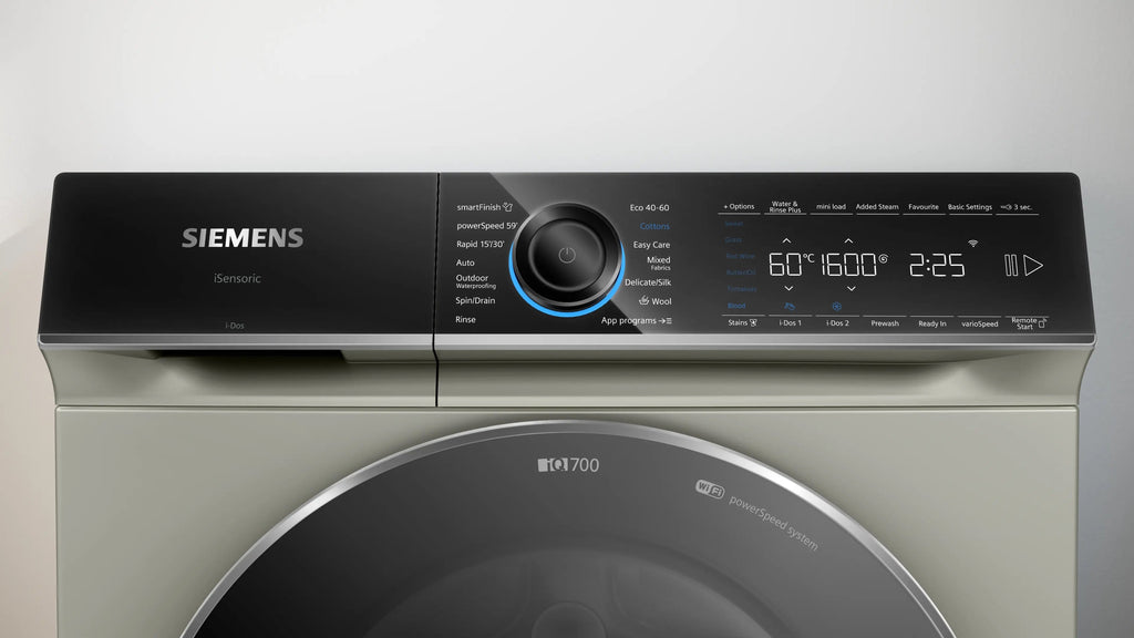 Siemens iQ700 Washing machine, front loader 11 kg max. 1600 rpm, Silver inox WG66B2AXGB