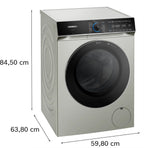 Siemens iQ700 Washing machine, front loader 11 kg max. 1600 rpm, Silver inox WG66B2AXGB