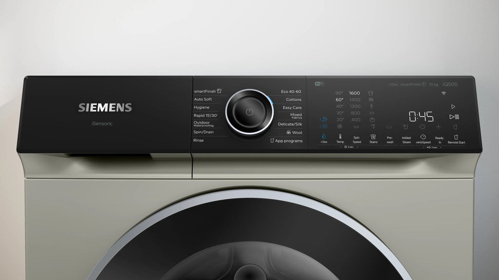 Siemens iQ500 Washing machine, front loader 10 kg max. 1600 rpm, Silver inox WG56H2AXGB
