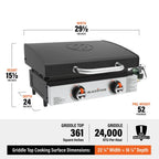 Blackstone 22" Tabletop Griddle with Hood