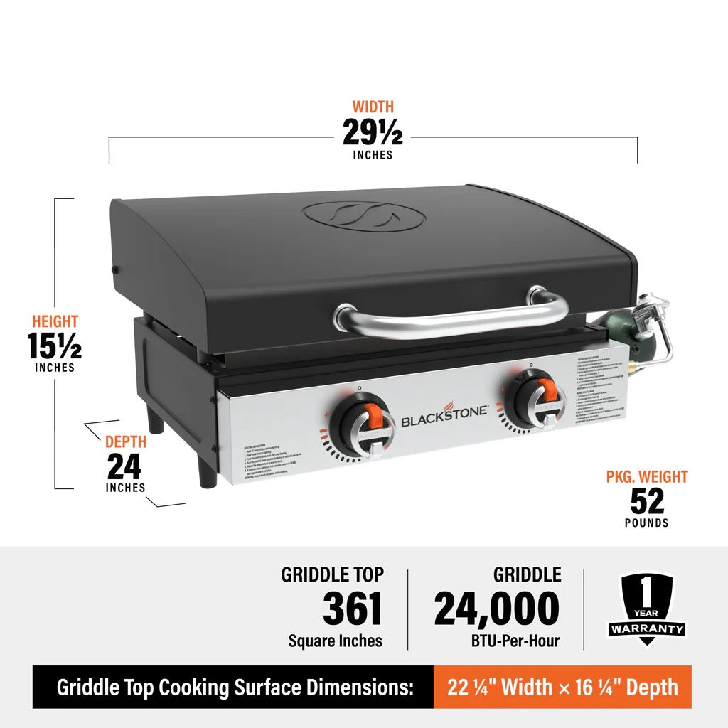 Blackstone 22" Tabletop Griddle with Hood