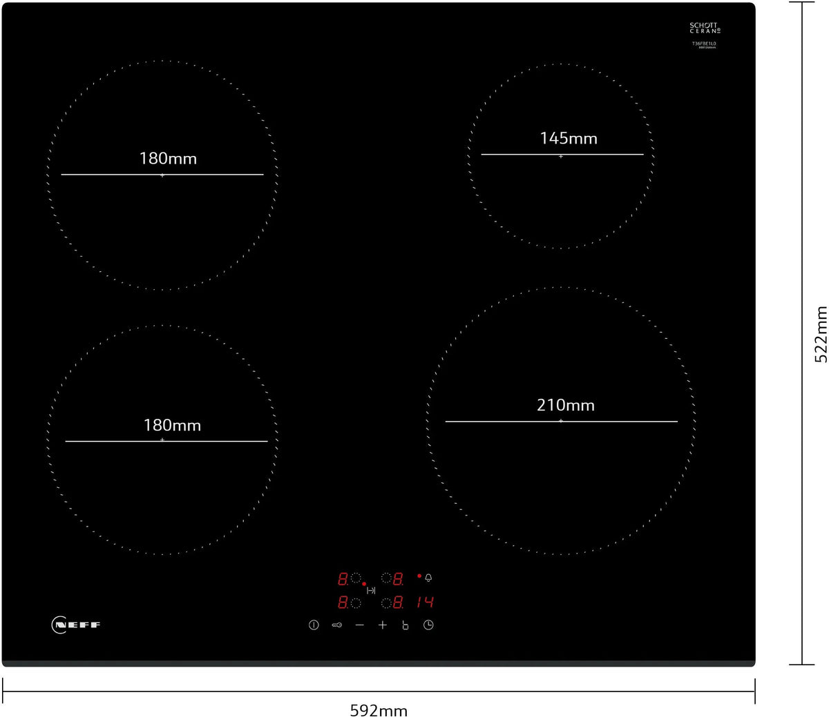 NEFF N 30 Induction Hob T36FBE1L0
