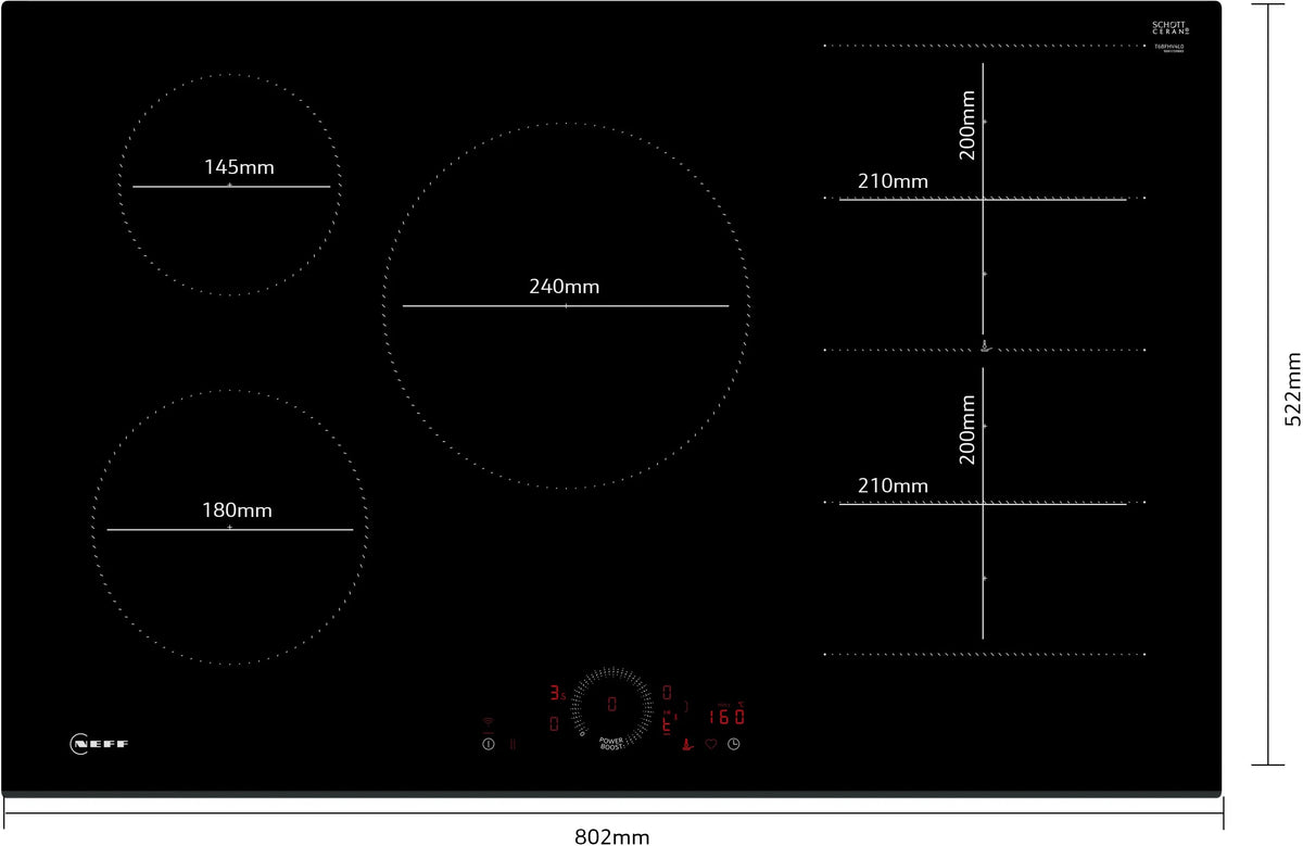 NEFF N 70 Induction Hob T68FHV4L0