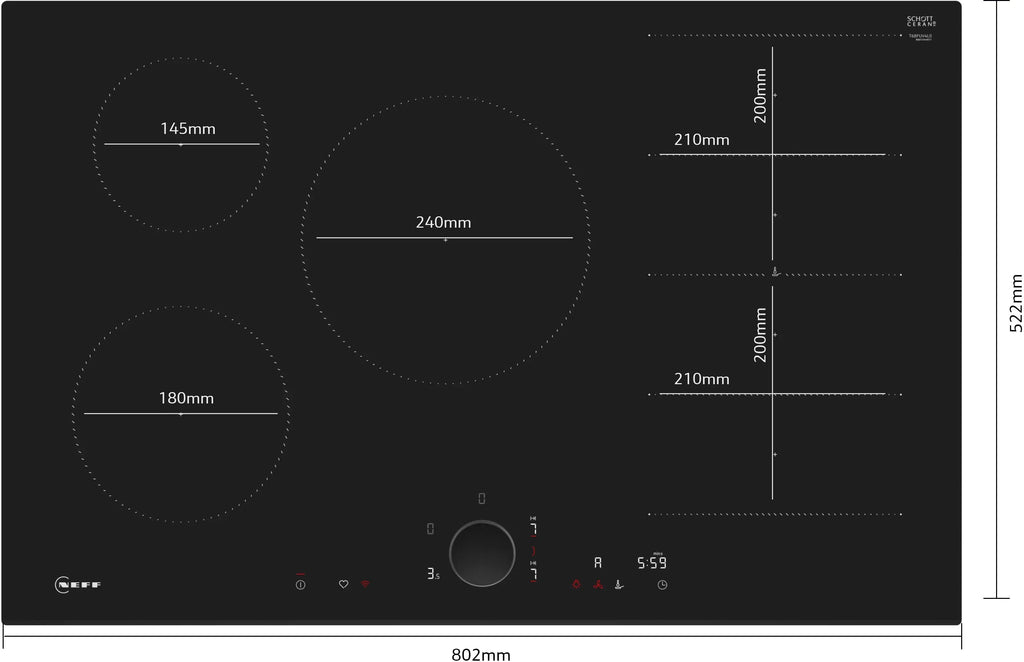 NEFF N 90 Induction Hob T68FUV4L0