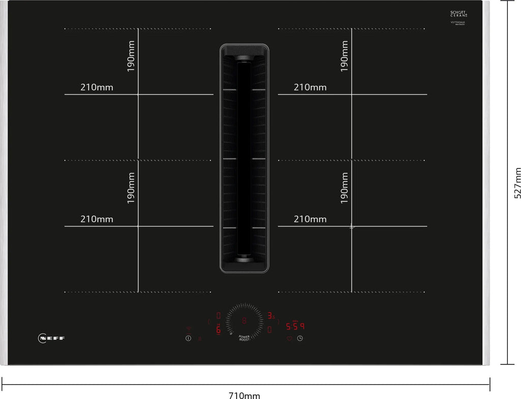 NEFF N 70 Extractor Hob V57THQ4L0