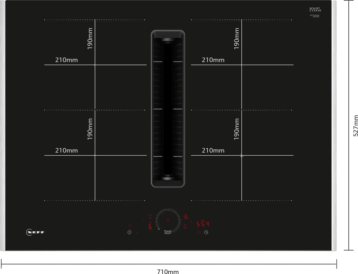 NEFF N 70 Extractor Hob V57THQ4L0