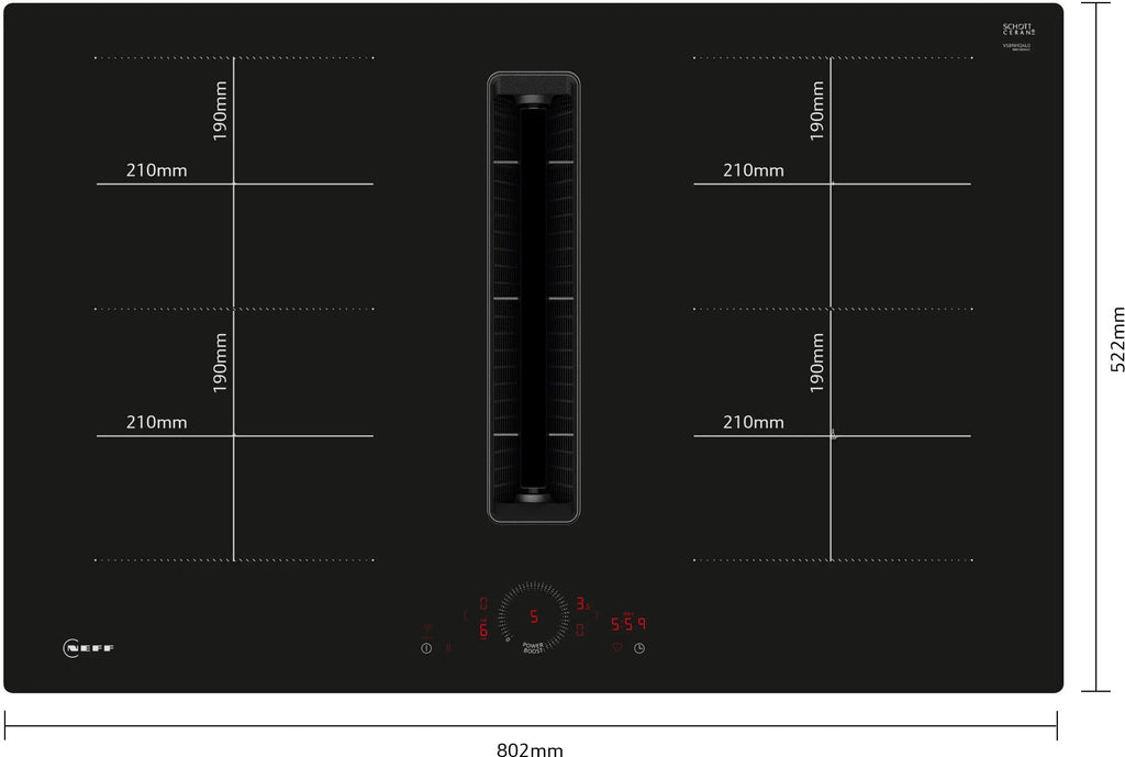 NEFF N 70 Extractor Hob V58NHQ4L0