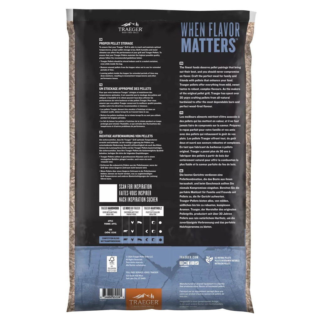 Traeger Competition Blend Pellets