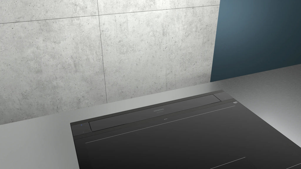 Siemens iQ700 Downdraft hood 90 cm clear glass, Black LD98WMM66