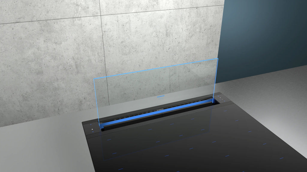Siemens iQ700 Downdraft hood 80 cm clear glass, Black LD88WMM66B