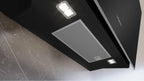 Siemens iQ700 Wall-mounted cooker hood 90 cm clear glass black printed, Black LC91KLT60B