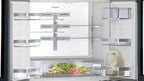 Siemens iQ700 French Door Bottom Glass 183 x 90.5 cm Black, Total noFrost KF96RSBEA