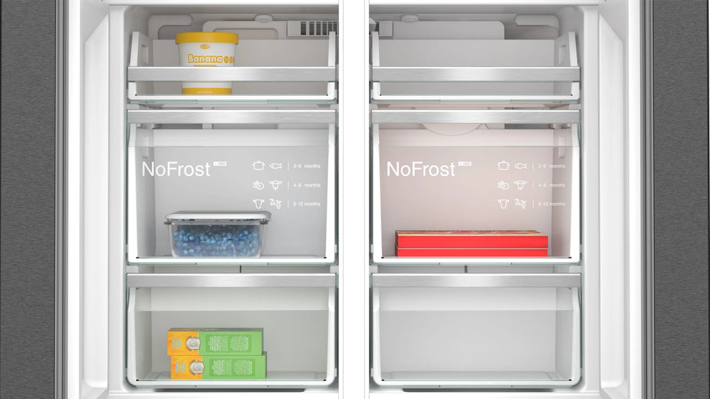 Siemens iQ700 Multi Door American Fridge Freezer 183 x 90.5 cm Brushed black steel antiFingerprint, Total noFrost KF96DPXEA